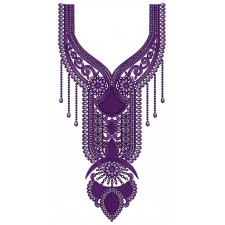 Long Neck For Caftan Dress 25907