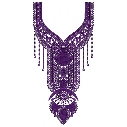 Long Neck For Caftan Dress 25907