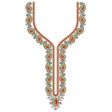 Long Salwar Neck Embroidery Design 25315