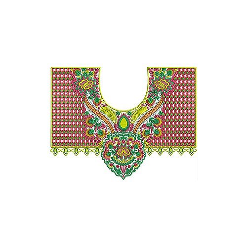 UAE Neck Embroidery Design for Ladies