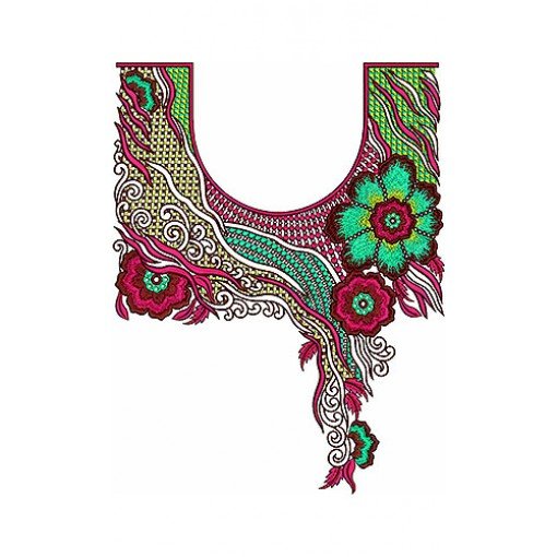 UAE Concept Neck & Sleeve Embroidery Pattern UAE Concept Neck & Sleeve Embroidery Pattern