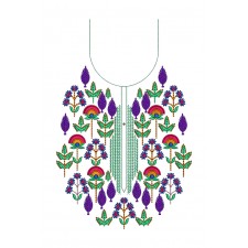 Machine Embroidery Design For Neck