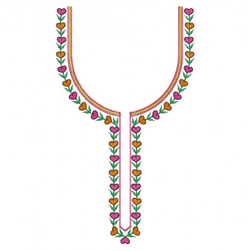Machine Embroidery Neck For Kurti