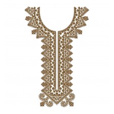 Machine Embroidery Neck Pattern