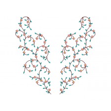 Machine Embroidery Neck Pattern For Kurtis