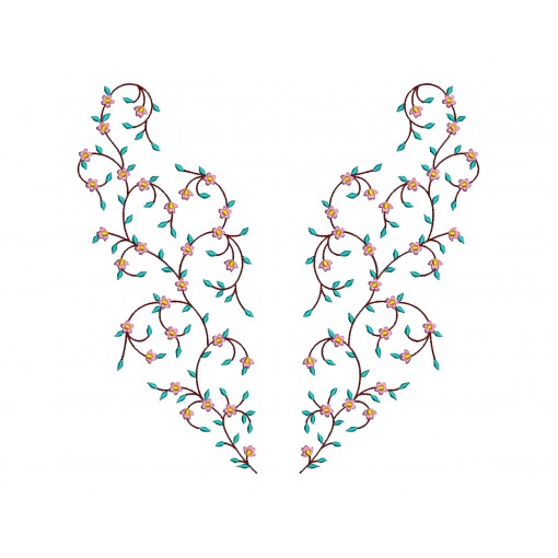Machine Embroidery Neck Pattern For Kurtis