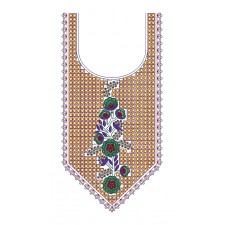 Mirror Work Embroidery Neck For Festive Dresses