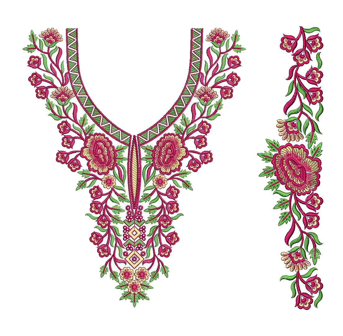 Women's Hand Work Pink Kurta Set (3pcs set) - Label Shaurya Sanadhya | Neck  designs, Embroidery neck designs, Embroidery designs fashion
