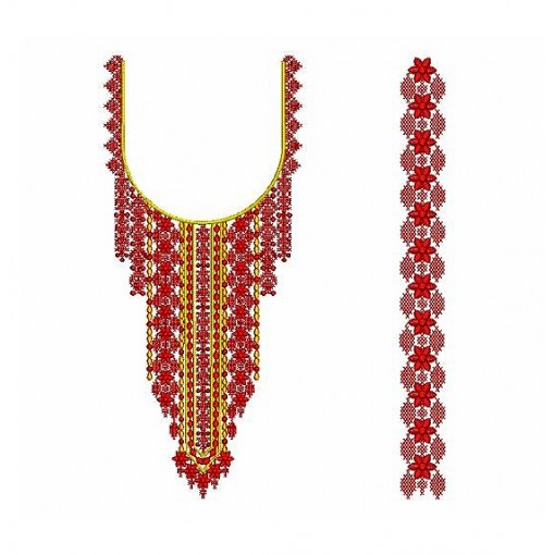 Neckline Embroidery For Kurtis