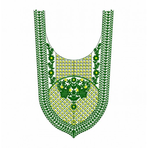 Neck Embroidery Kurti Design