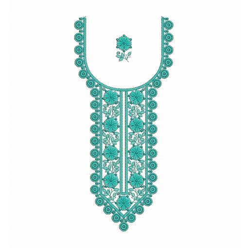 Neck Embroidery Suits