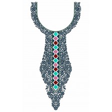 Neck Machine Embroidery Designs 25582