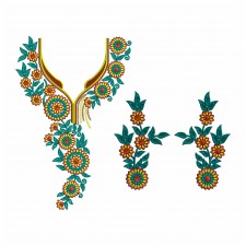 Neck With Sleeve Embroidery Neck With Sleeve Embroidery