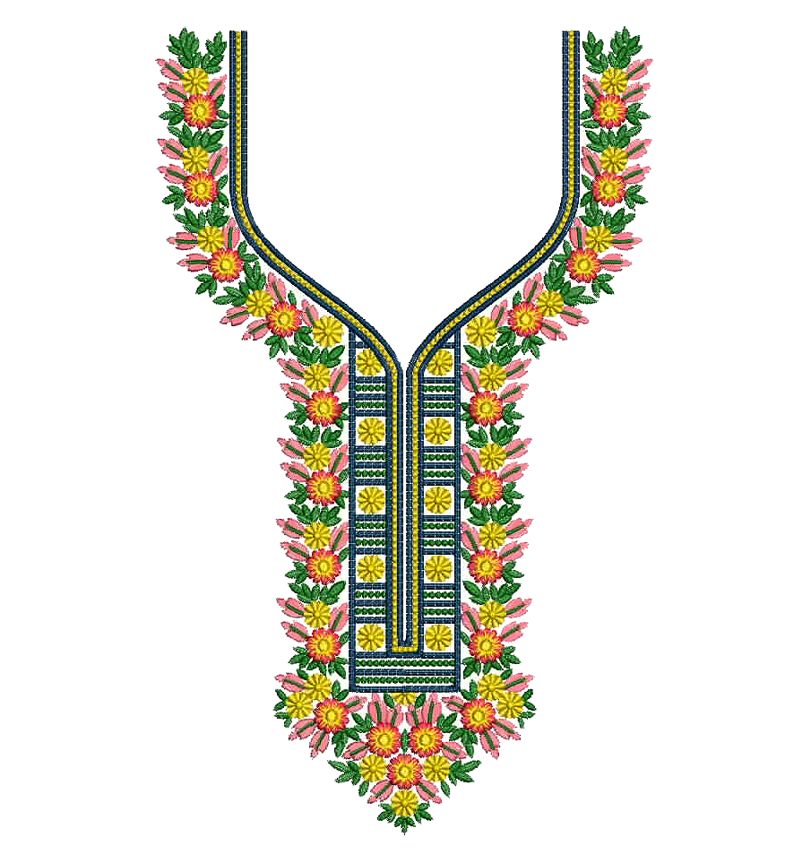 Neckline Embroidery Design For Kurti Digital Embroidery, 55% OFF