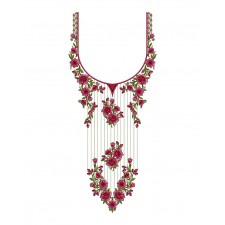 Neckline Embroidery Pattern