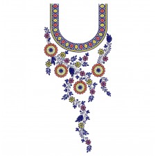 Neckline Embroidery Design