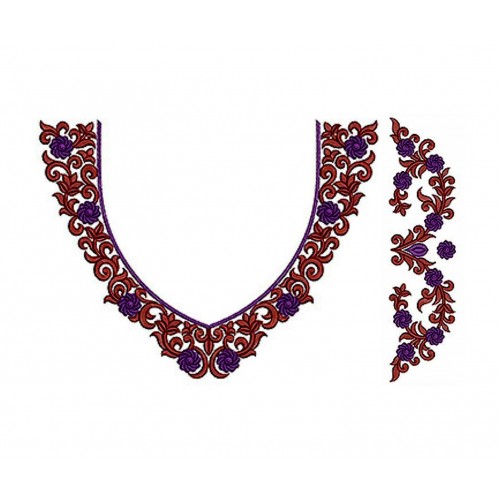 New Neck Embroidery Design 18380