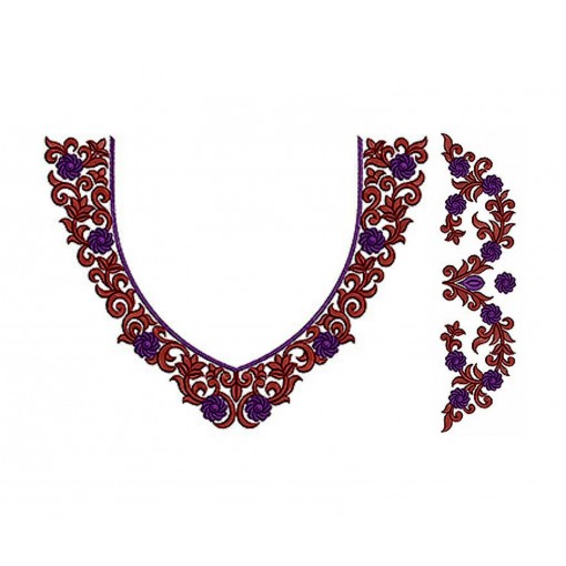 New Neck Embroidery Design 18380 New Neck Embroidery Design 18380