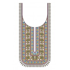 New Neck Square Embroidery Design