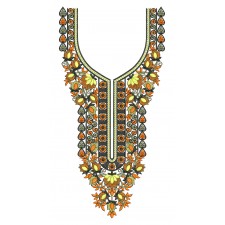 Nigerian Neck Embroidery Design 25269