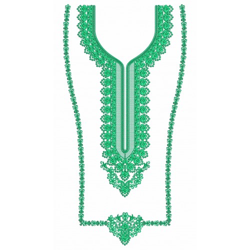 Pakistani Dress Neck Embroidery Design 25685