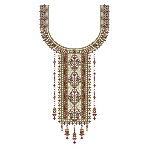 Pakistani Embroidery Neck Pattern