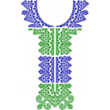 Machine Embroidery Neck Pattern