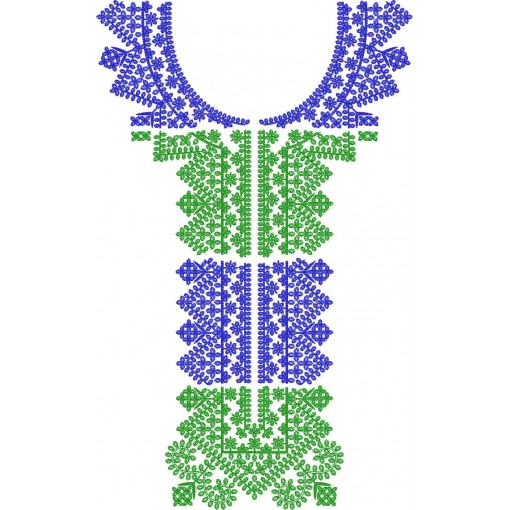 Machine Embroidery Neck Pattern