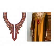 Punjabi Suit Embroidery Design 21721