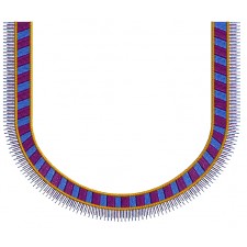 Round Neck Embroidery Design 25891