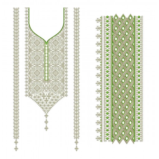 Russian Neck Embroidery Design