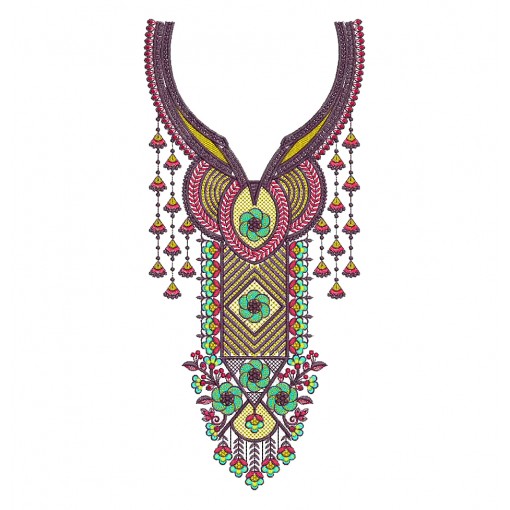 Salwar Neck Embroidery Design