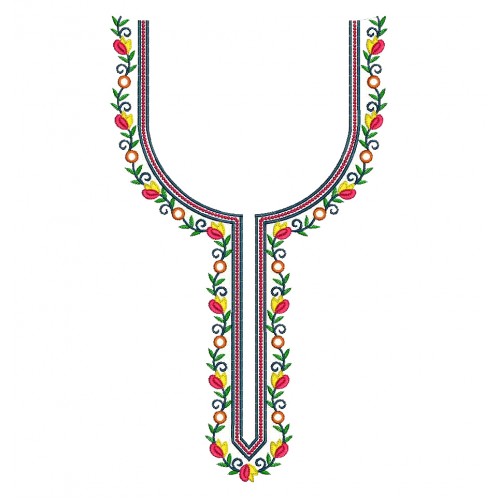 Simpal Dress Neck Embroidery Design