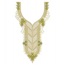 Arabic Embroidery Neck Design