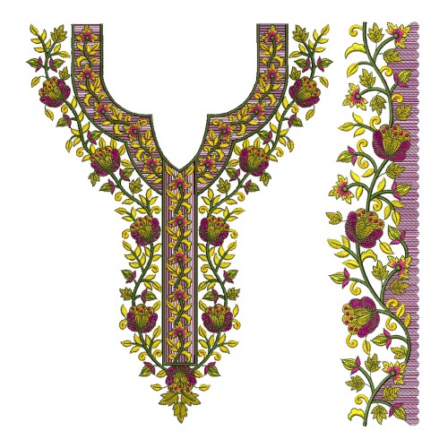 Simple Gala Embroidery Design