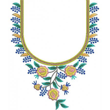 Simple Neck Embroidery Designs 26257
