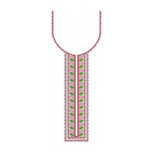 Simple Neck Embroidery For Kurta