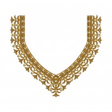 Simple Neck Embroidery Pattern For Kurtis
