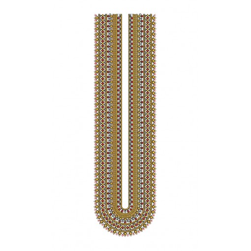 Simple Neck Embroidery Design For Kurtis