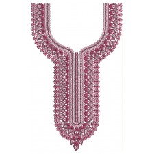 Small Flower Neck Embroidery Design 25898