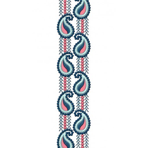 Small Paisley Lace Embroidery Design 25326