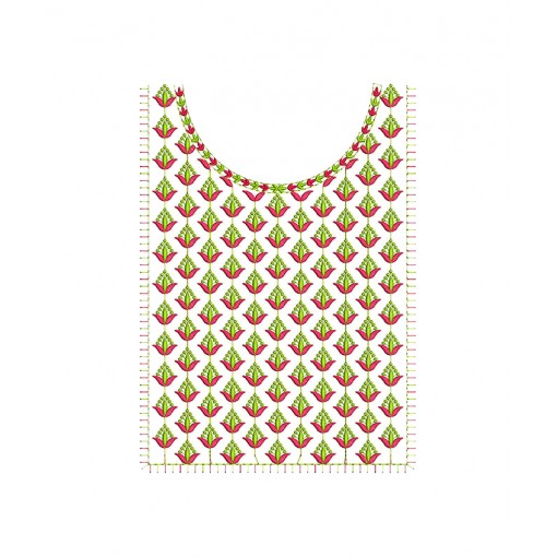 Square Embroidery Neck For Cotton Kurti