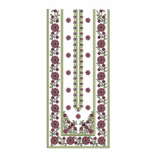 Square Heavy Neck Embroidery Design
