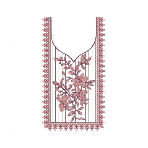 Square Neck Embroidery Pattern