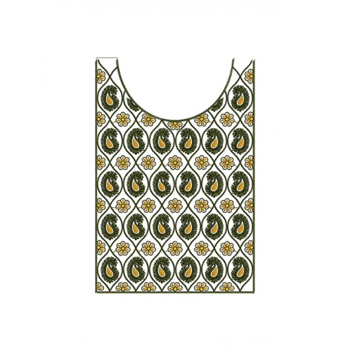 Stylish Square Neck Embroidery