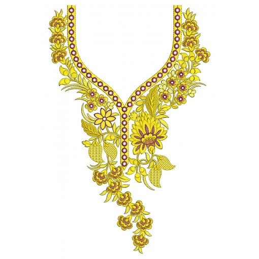 Stylist Mirror Work Embroidery Design 25479