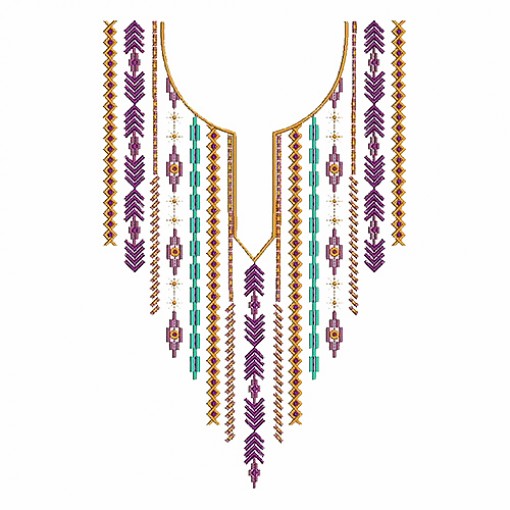 Stylist Neck Embroidery Pattern