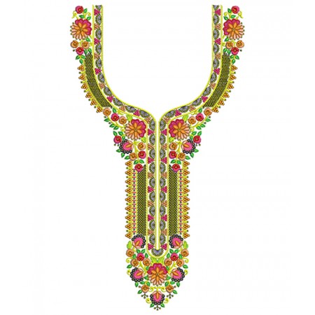 Traditional Algerian Dress Embroidery Design