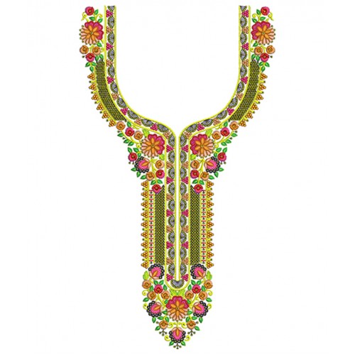 Traditional Algerian Dress Embroidery Design