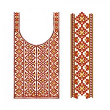 Traditional Indian Neck Embroidery With Sleeve Traditional Indian Neck Embroidery With Sleeve